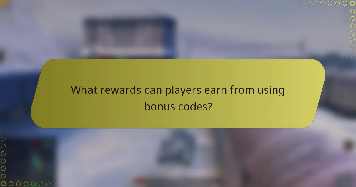 What rewards can players earn from using bonus codes?